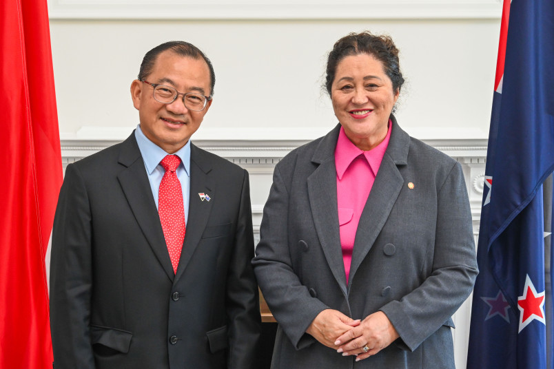 Mr Seah Kian Peng, Speaker of the Parliament of Singapore, and Dame Cindy