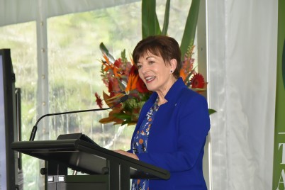 Dame Patsy addressing the forum