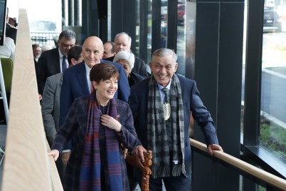 Dame Patsy with Kiingi Tuheitia Potatau Te Wherowhero te Tuawhitu