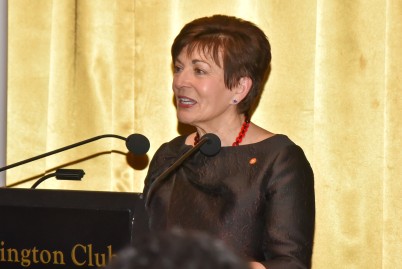 Dame Patsy speaking at the Reception with the Diplomatic Corps