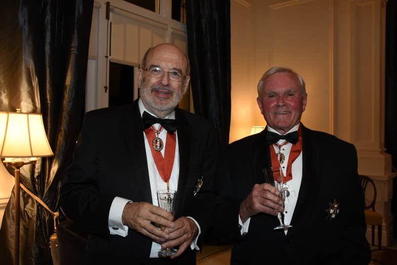 Professor Sir Peter Gluckman, ONZ and Sir Ron Carter, ONZ.