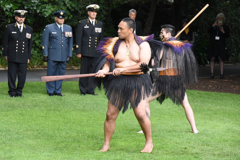 Image of warriors of the NZDF cultural party