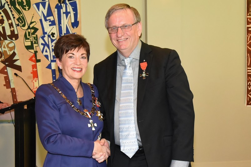 An image of Dame Patsy and Mr Patrick Snedden, of Auckland, MNZM for services to education and Māori