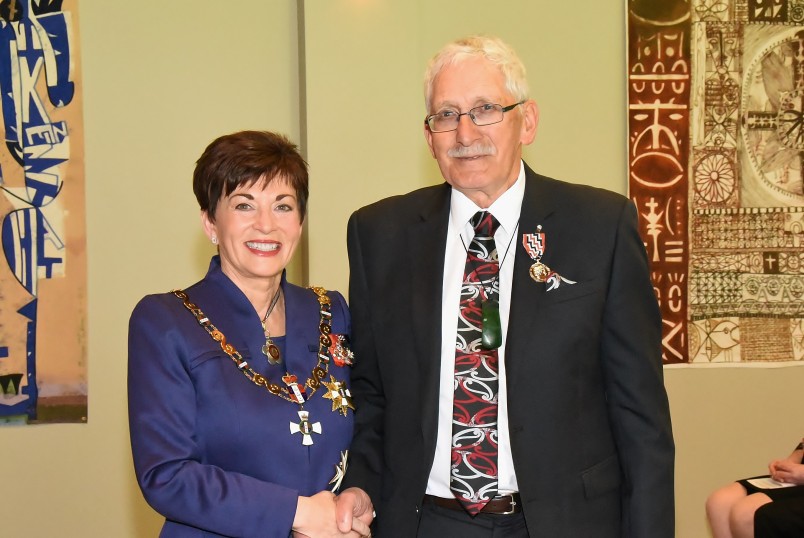 An image of Dame Patsy and Mr Mark Edmonds, of Rotorua, QSM for services to sport