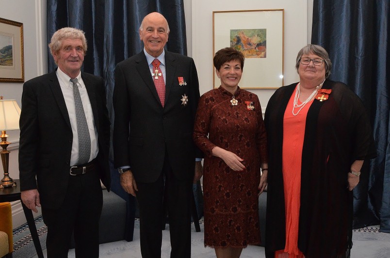 An image of Their Excellencies with Bruce McGowan and Wendy McGowan, ONZM