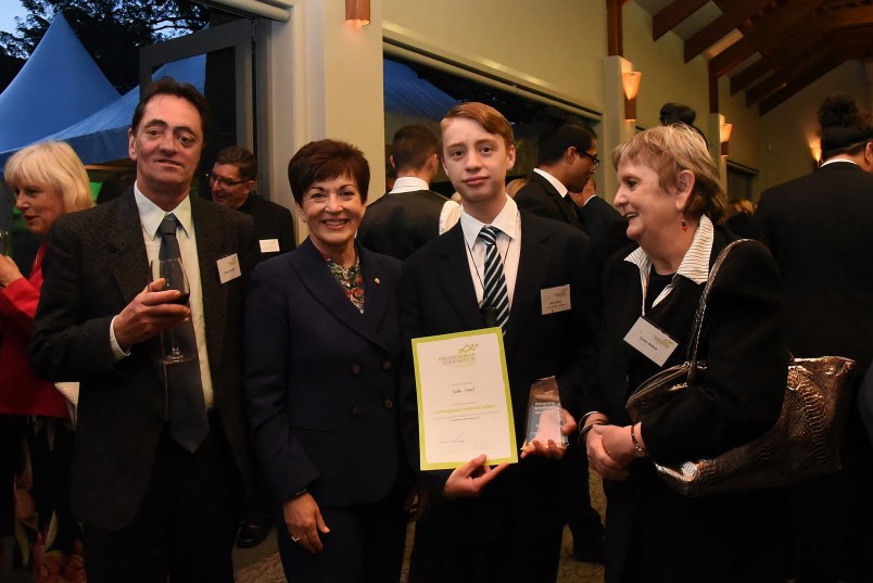 an image of Dame Patsy with Kaha Head, Career Navigator Outstanding Student