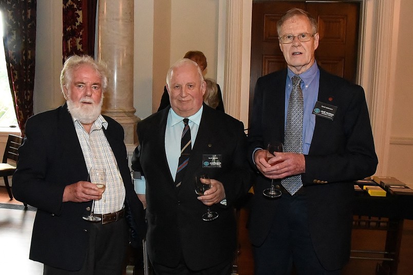 Image of guests at the reception including David Lascelles and David Jenkinson