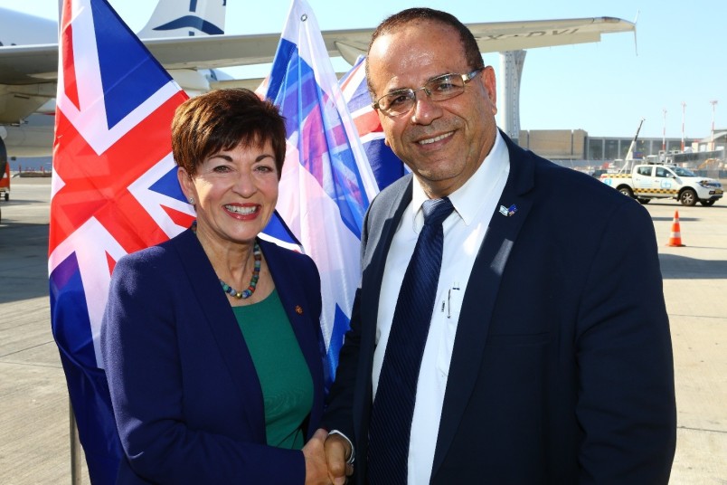 An image of Dame Patsy with Ayoub Kara, Israeli Minister of Communications