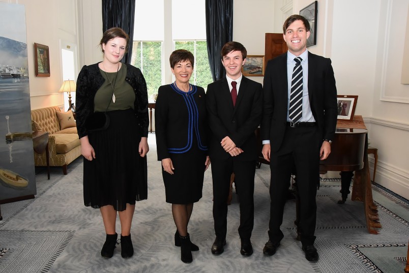 an image of Dame Patsy and the Rhodes Scholars for 2018