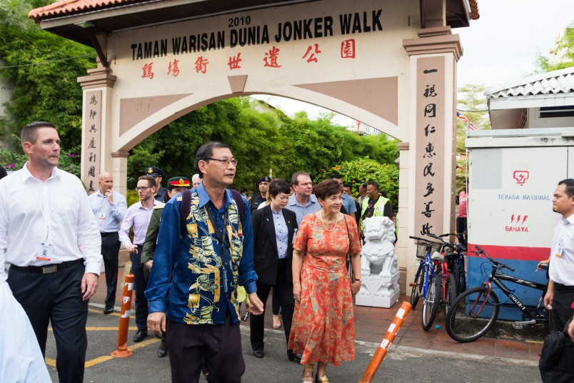 An image of Dame Patsy at the Jonker Walk World Heritage Park