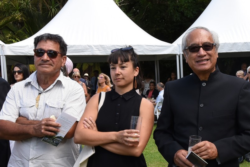 an image of Witi Ihimaera and guests
