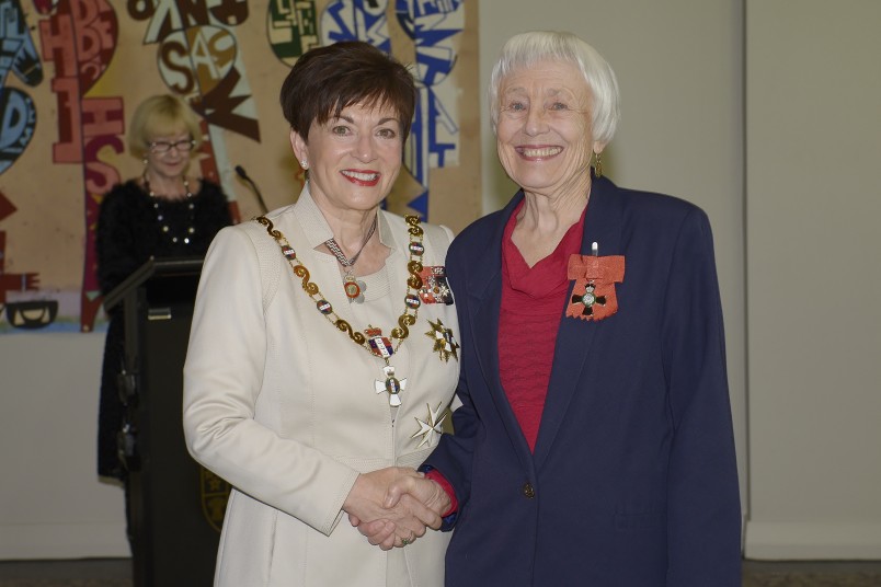 Image Dr Judy Blakey and Dame Patsy Reddy