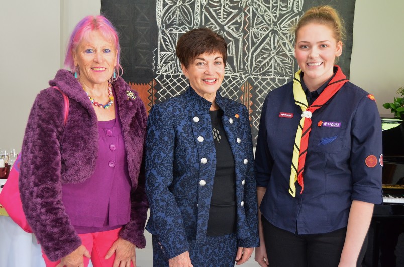 Image of Dame Patsy and Petra Saecker-Battley of the Te Atatu Endeavour Sea Scout Group