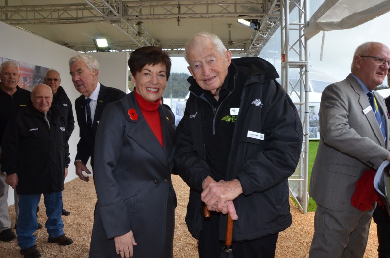 an image ofDame Patsy with John Kneebone, the founder of Fieldays 50 years ago