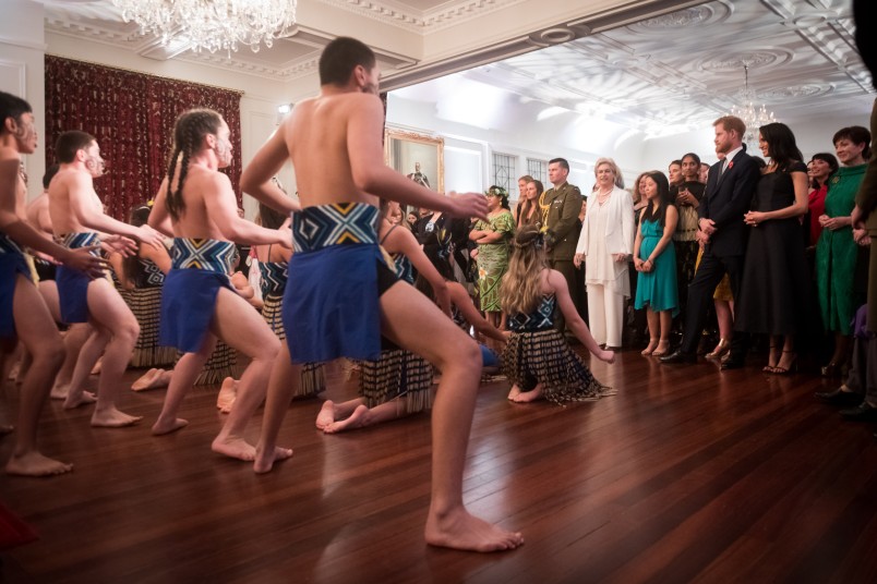 Te Wharekura o Ngā Mokopuna perform at the reception