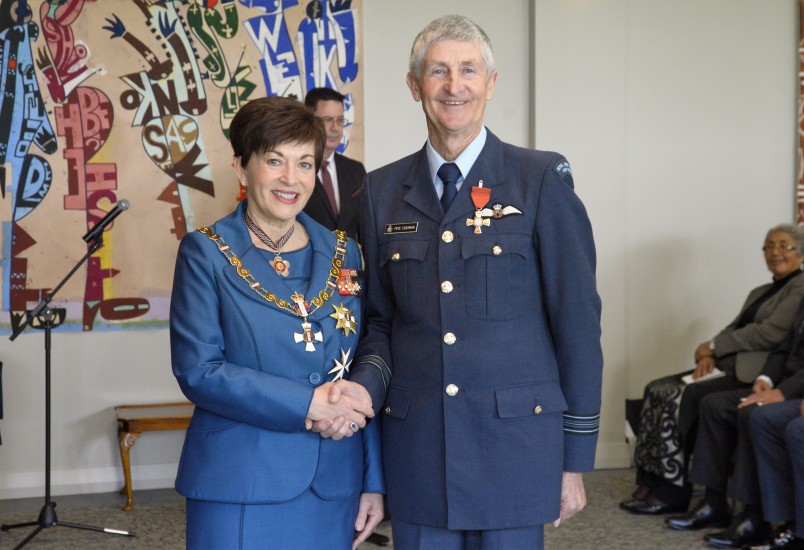 Image of Squadron Leader Peter Cochran, of Feilding, MNZM, for services to the New Zealand Defence Force