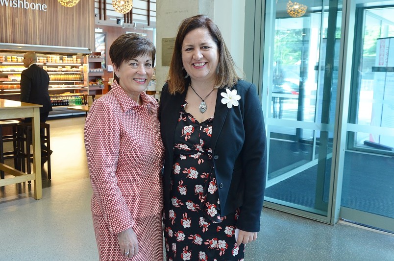 Image of Dame Patsy with Amber Walters, NZWiL alumna and Leadership Conversation facilitator 