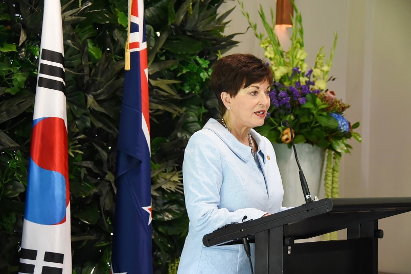Image of Dame Patsy speaking at the State Luncheon