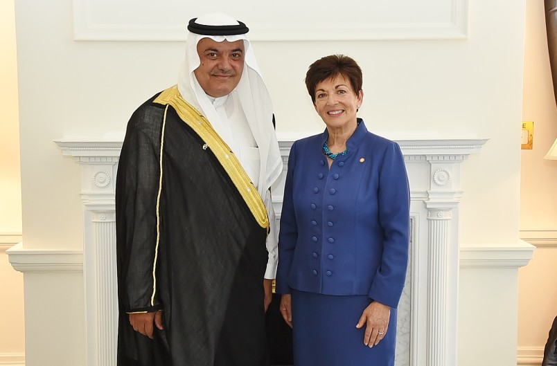 an image of HE Abdulrahman Abdulaziz Alsuhaibani and Dame Patsy Reddy