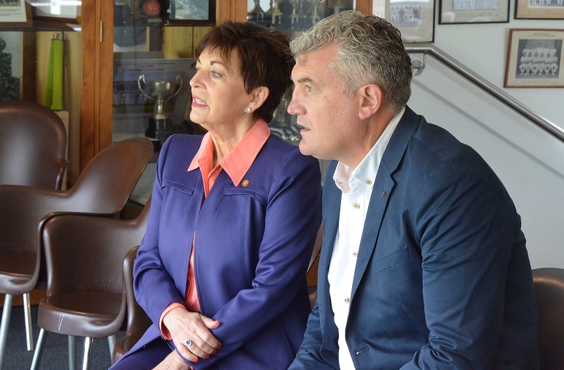 Image of Dame Patsy and Heath Mills, CEO of the New Zealand Cricket Players Association