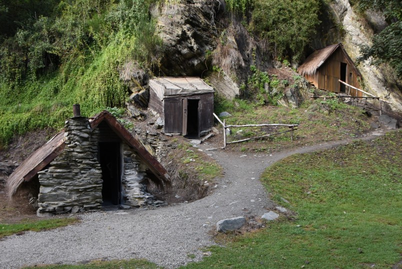Image of miners' huts in the Arrowtown Chinese settlement