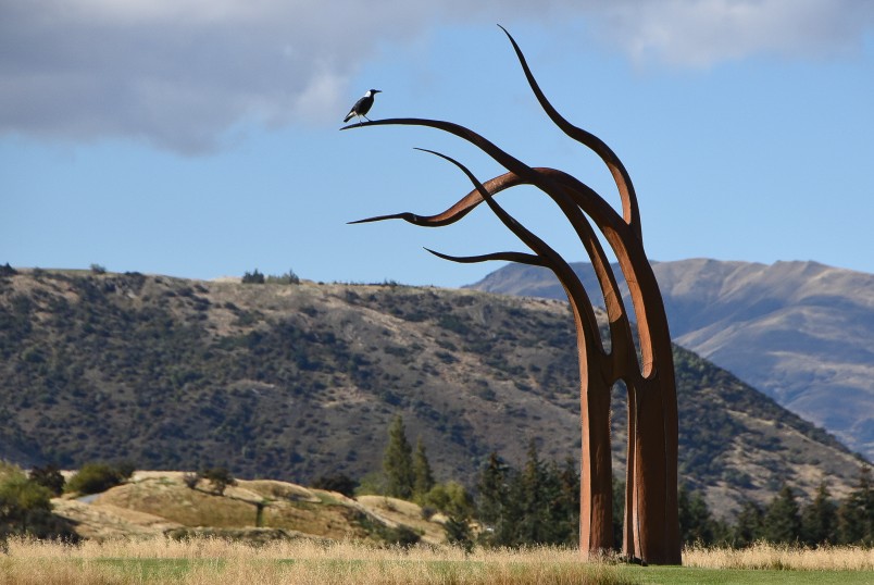 Image of "Kelp" by Mark Hill with perching magpie