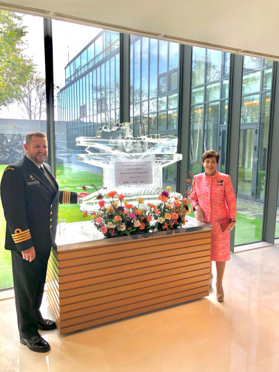 Alt text inferred from image gallery title: Naming Ceremony for AOTEAROA, Korea.