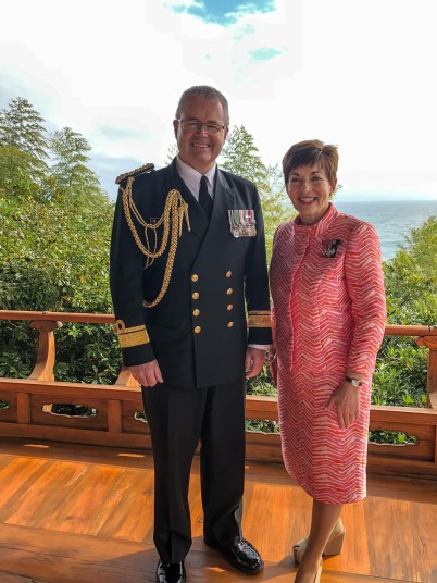 Alt text inferred from image gallery title: Naming Ceremony for AOTEAROA, Korea.