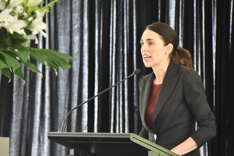 Image of The Prime Minster, Jacinda Ardern apologising on behalf of the New Zealand government
