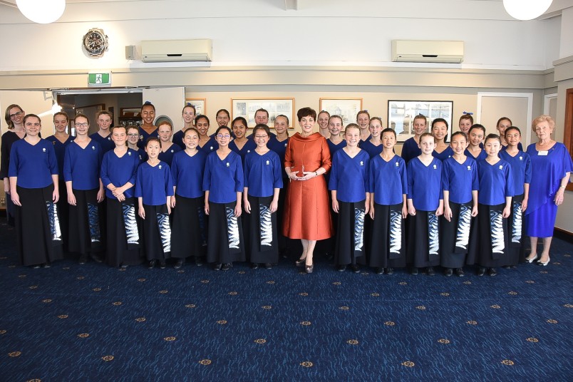 Image of Dame Patsy and the Auckland Girls' Choir