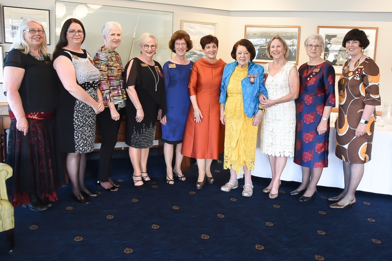 Image of Dame Patsy with the Zonta executive and foundation members