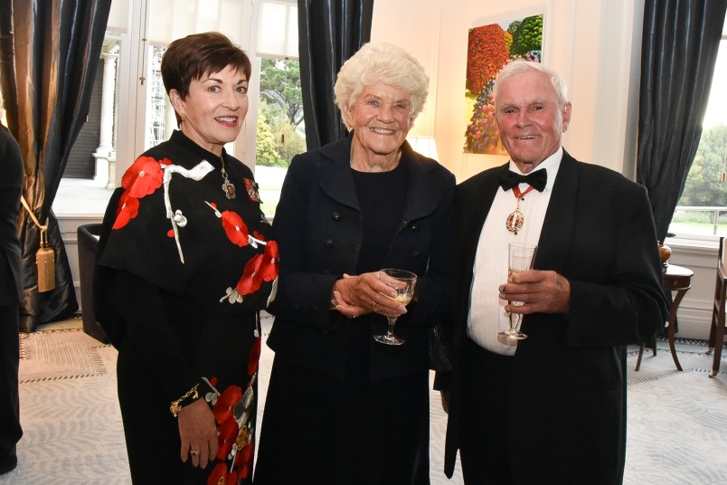 Image of Dame Patsy with Sir Ron and Lady Carter