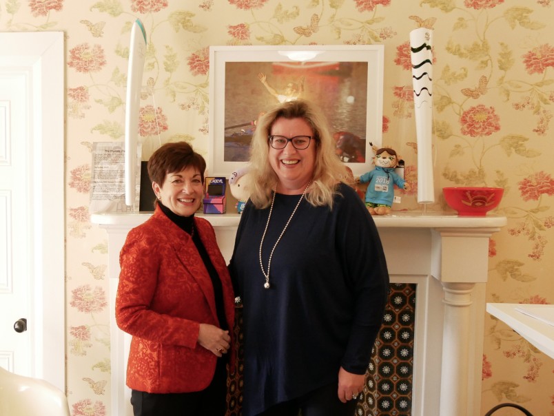 Image of Dame Patsy with NZOC Commercial Director Sharon van Gulick