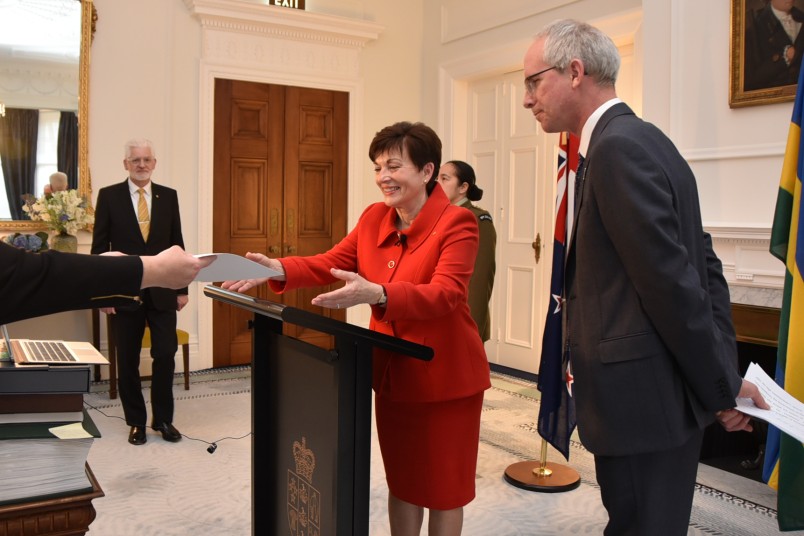 Dame Patsy Reddy handed credentials in the zoom ceremony