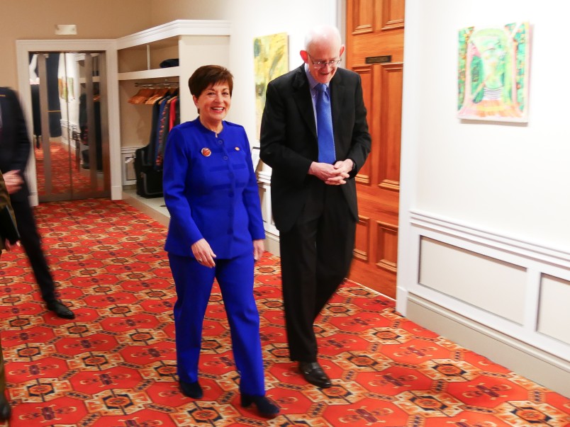 Image of Dame Patsy arriving at the RNSNZ conference