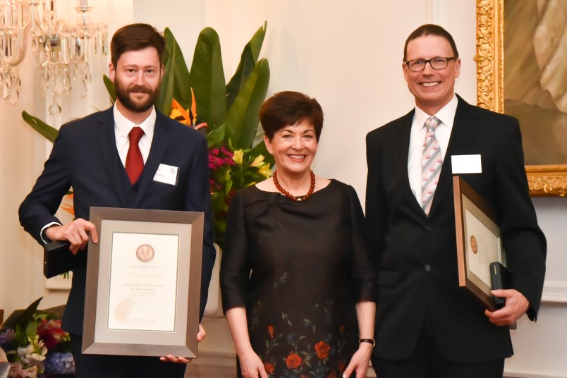 Weatherall and Professor Mark Holliday - Health Research Council Liley Medal