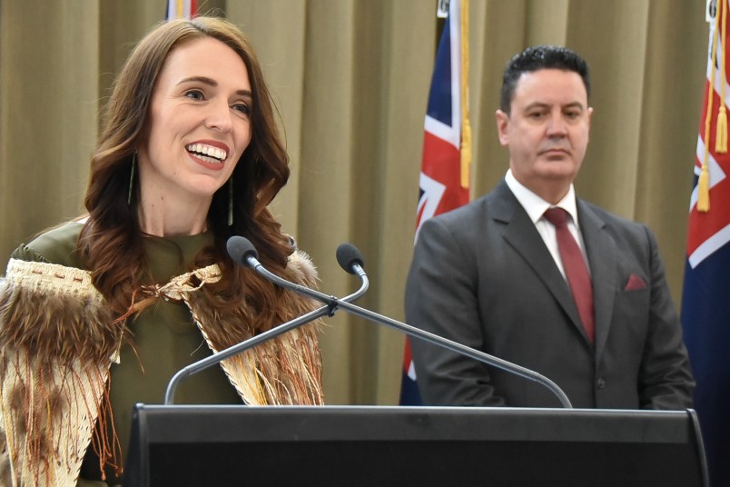Image of the Prime Minster speaking at the reception following the State Opening