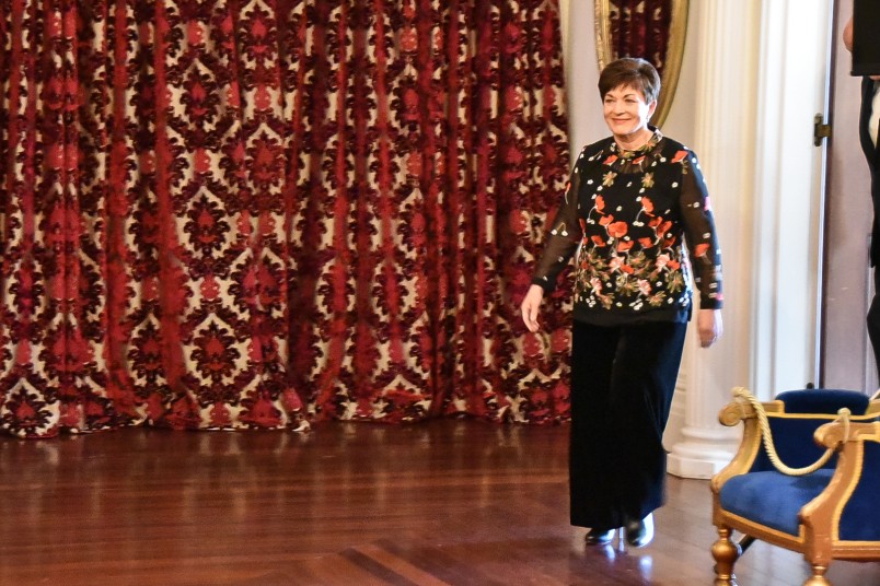 Image of Dame Patsy entering the Ballroom