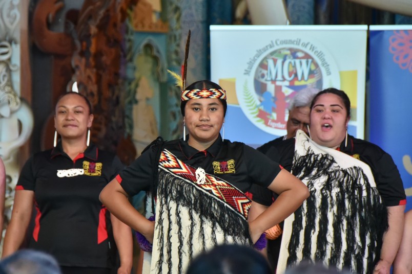 Ngāti Pōneke Young Māori Club perform kapa haka