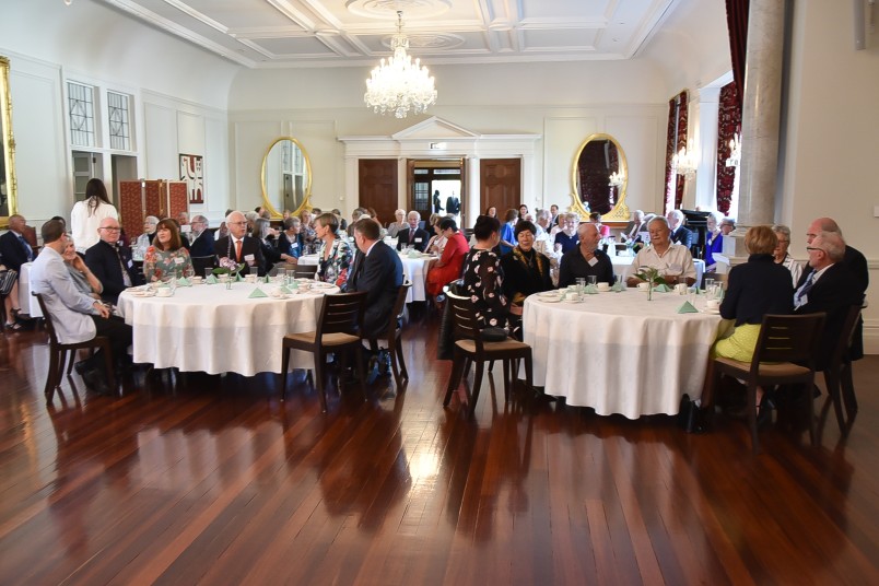 Image of tables in the ballroom