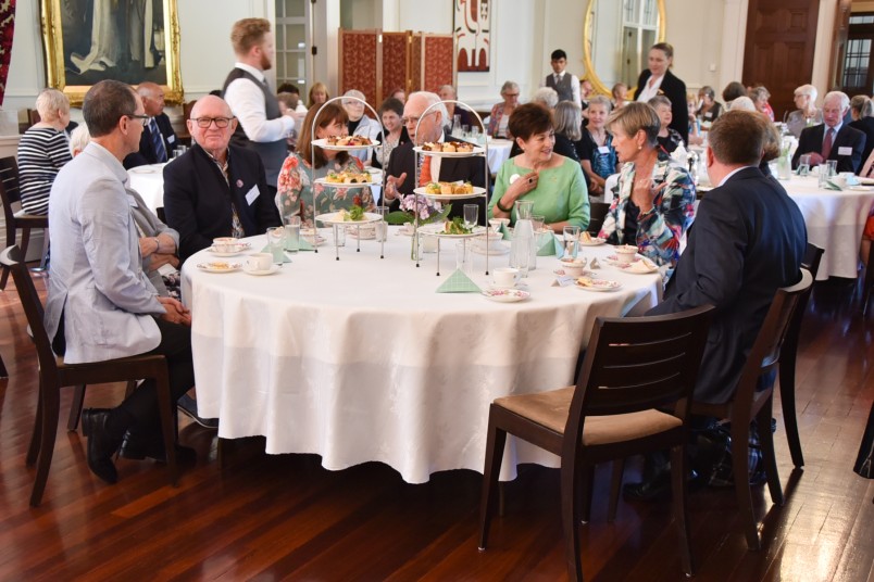 Image of guests at the morning tea