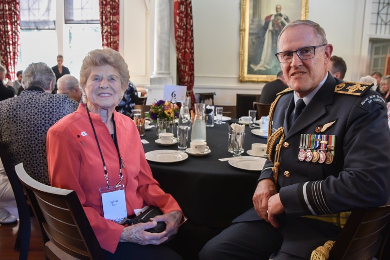 Image of Chief of Defence Force Kevin Short and Sylvie Burr
