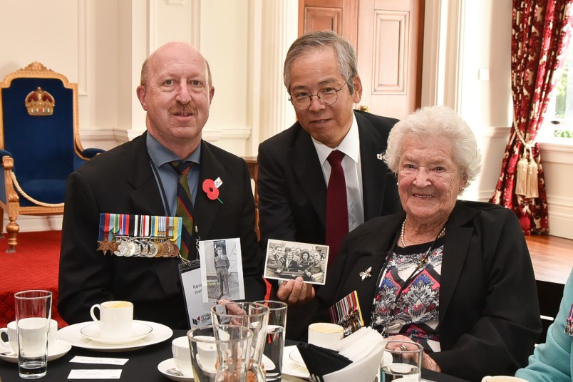 HE Koichi Ito, Ambassador of Japan with Kevin Everitt and Lorna Woodham 