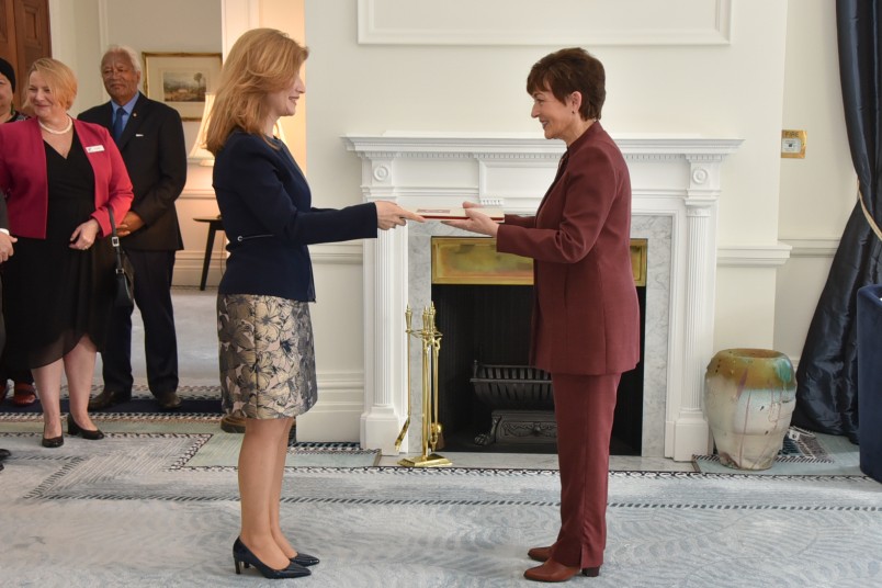 HE Mrs Ömür Ünsay presents credentials to Dame Patsy Reddy