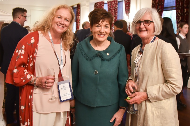 Image of dame Patsy with Dame Patsy with Ronda Chrystal and Sue Milner