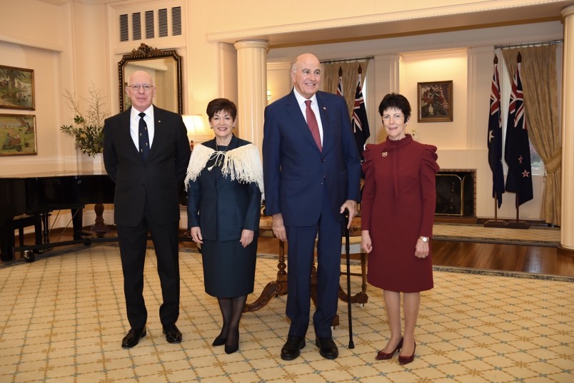 Image of Dame Patsy and Sir David with Governor-General and Mrs Hurley