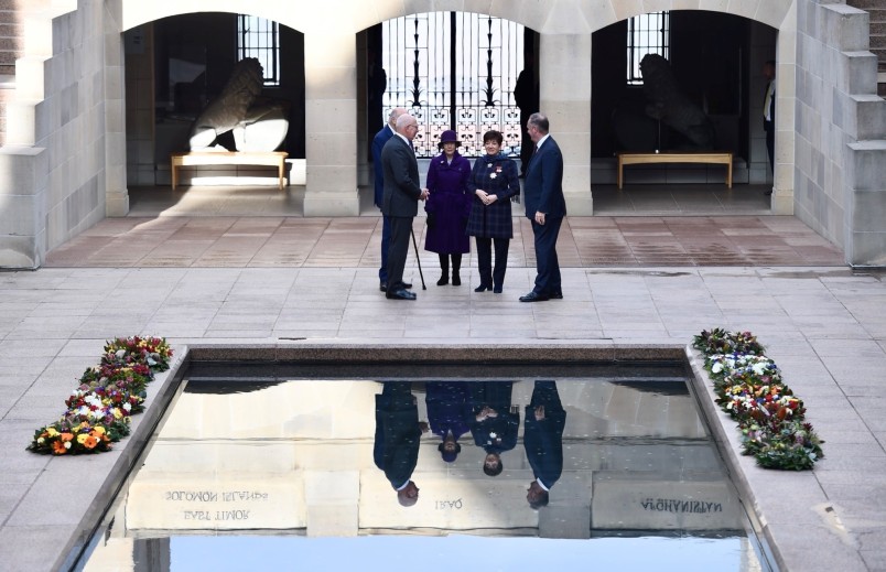 Image of Dame Patsy and Sir David with Governor-General and Mrs Hurley