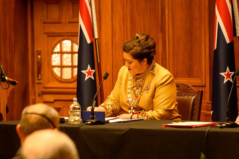Dame Cindy Kiro at her swearing-in ceremony