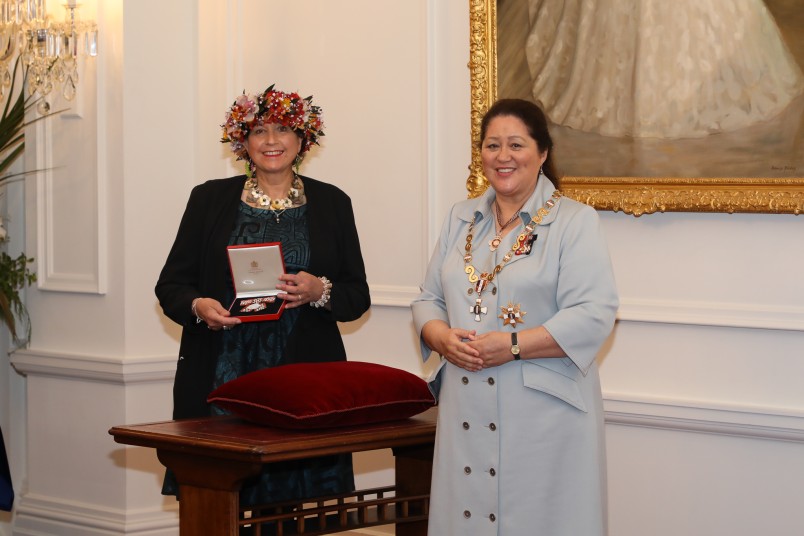 Dame Cindy and Ms Grace Hutton, of Wellington, QSM for services to Pacific art and the community