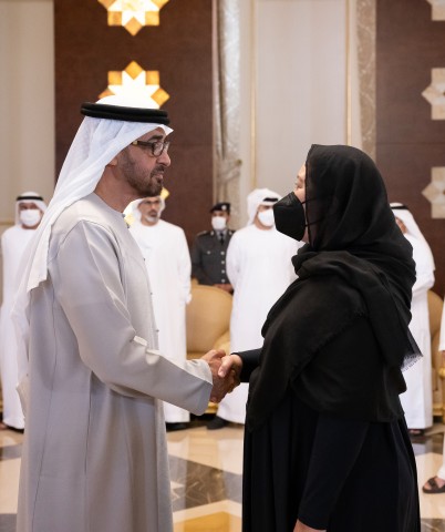 Dance Cindy offering condolences to His Highness Sheikh Abdullah bin Zayed Al Nahyan, Minister of Foreign Affairs and International Cooperation.